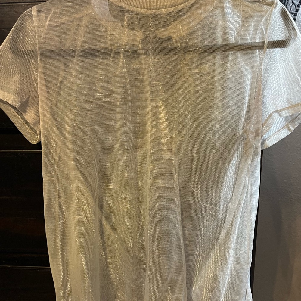 Mesh see through shirt